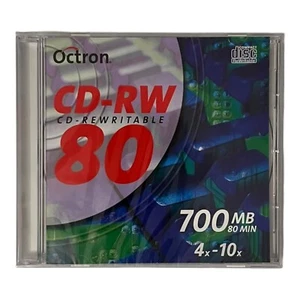 Octron CD-RW Rohling 80min 700MB 1 Stück NEU & OVP - Bild 1 von 2