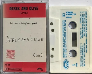 Derek and Clive Live (Cassette Tape - Krass Records) Original Release *VG* - Picture 1 of 2