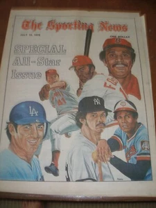 Luglio 1978 The Sporting News SOLO COPERTINE - All-Star Game Carew Rice Seaver HOF - Foto 1 di 1