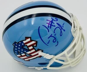 CALEB HENDERSON SIGNED NORTH CAROLINA TARHEELS USA MINI HELMET AUTOGRAPH J8 - Picture 1 of 1