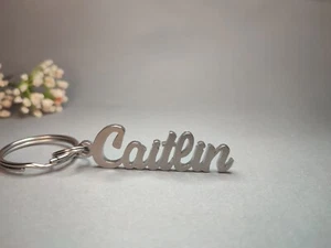 Caitlin Personalized Stainless Steel Gift Car Keychain - Picture 1 of 5