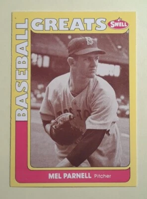1991 Swell Baseball Greats Mel Parnell #118 Boston Red Sox MLB Baseball Card - Image 1 of 2