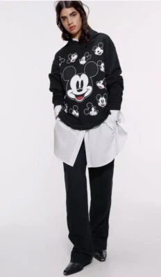 100% аутентичная толстовка ZARA Disney Mickey Mouse размер средний - Изображение 1 из 4
