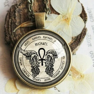 Collana Ciondolo Sigilli Dei Sette Arcangeli Michele Arcangelo Amuleto Regalo - Foto 1 di 5