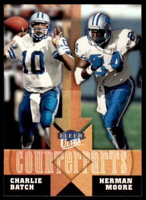 1999 Ultra Counterparts Charlie Batch/Herman Moore #13CP R56 - Image 1 of 2