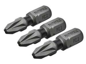 Faithfull FAISBPZ225IM Pozi Impact Screwdriver Bits PZ2 x 25mm Pack 3 - Picture 1 of 1