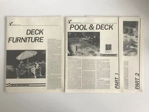 Vintage Pool And Deck Furniture Brochure Stevenson Projects Instructions Diagram - Picture 1 of 10