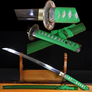 Clay Tempered T10 Steel Handmade Battle Ready Japanese Samurai Wakizashi Sharp  - Picture 1 of 9