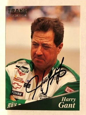 HARRY GANT 1994 TRAKS PREMIUM AUTOGRAPHED NASCAR RACING CARD #166 - Image 1 of 2