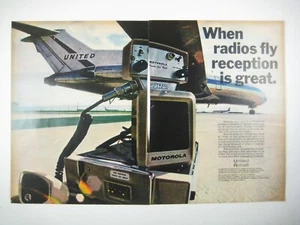 Vintage 1968 Motorola Radio Ad United Aircraft Aviation Print Advertisement - Picture 1 of 2