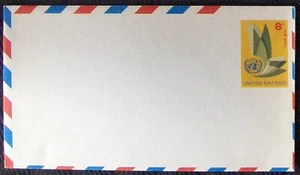 United Nations, 8¢ Air Mail envelope unposted. - Picture 1 of 1