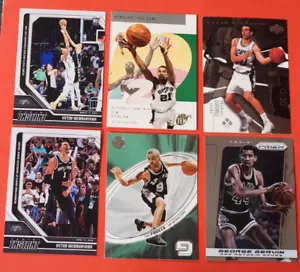 MAGLIA ROOKIE CARD VICTOR WEMBANYAMA #d TIM DUNCAN GINOBILI PARKER GERVIN SPURS - Foto 1 di 14
