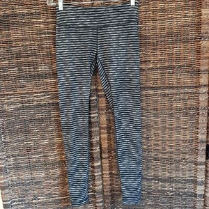 Zella Leggings Donna Piccolo Nero Grigio Elasticizzato Righe Tempo Libero Allenamento Yoga - Foto 1 di 7