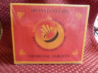 INSTANT LITE Charcoal Tablets Holzkohletabletten 33mm Shisha Kohle 100 Stück NEU - Bild 1 von 4
