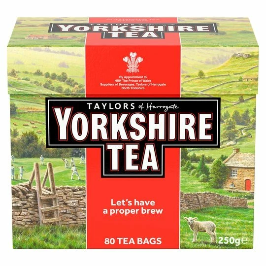 Yorkshire Tea 80 Teabags 250G British 250g English Tea Worldwide Delivery - Image 1 of 1