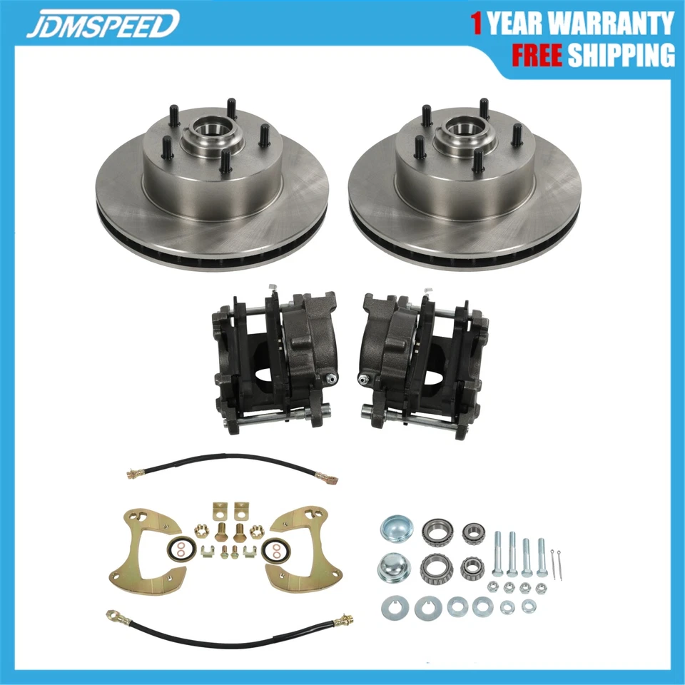 Kit de frenos de lujo, perforado/ranurado para auto Chevy de tamaño completo 557-57/59-64 Foto 1 de 4