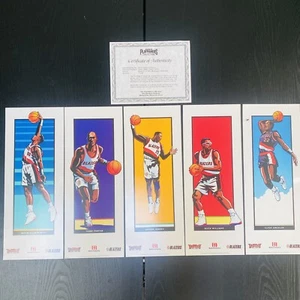 Portland Trail Blazers 18" x 7" Print Set of 5 1991-92 Playmakers MINT Vtg - Picture 1 of 6