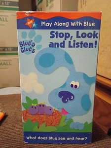 Vintage Vhs Blues Clues Stop, Look And Listen - Picture 1 of 3