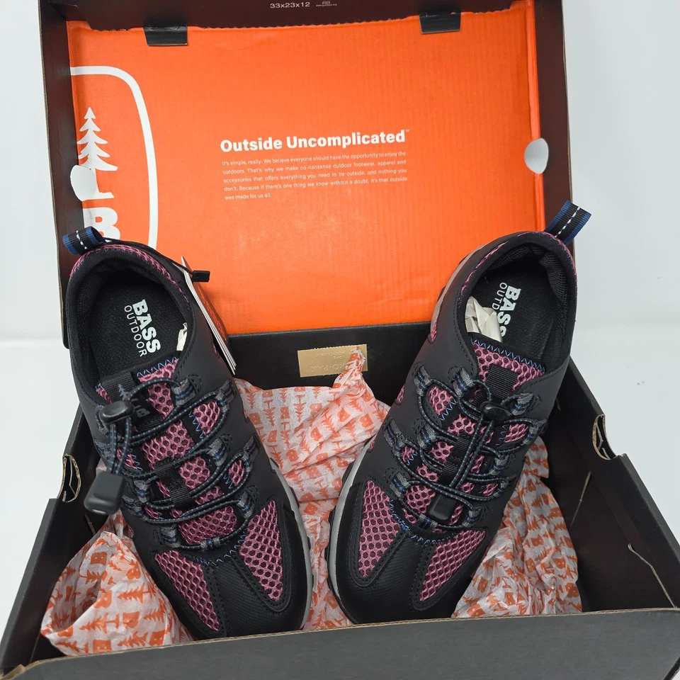 Zapatillas de deporte Bass para exteriores para mujer 8M Hawthrown rosa Aqua malla remolque parte inferior nuevas con caja Foto 1 de 4