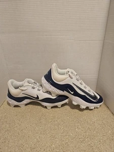 NIKE MENS ALPHA HUARACHE ELITE 4 LOW MOLDED BASEBALL CLEATS SIZE 11 WHITE... - Picture 1 of 8
