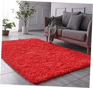 Luxury 6x9 Modern Indoor Home Living Room Area Rugs, Anti-Skid Soft Fluffy - Picture 1 of 7