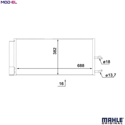 CONDENSER AIR CONDITIONING AC 890 000S FOR VOLVO XC90/II/SUV B4204T35 2.0L 4cyl - Image 1 of 4