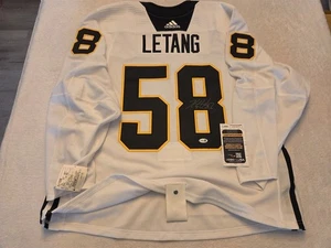 KRISTOPHER KRIS LETANG signed licensed PENGUINS practice jersey JSA COA SIZE 54 - Picture 1 of 4