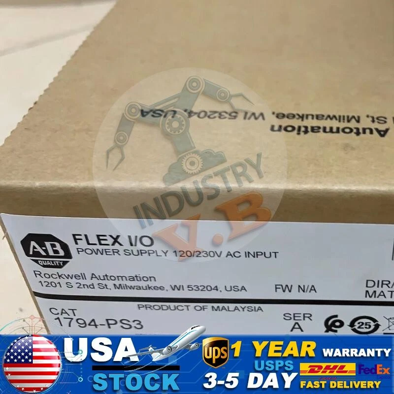 Brand new AB CAT1794-PS3 FlEX I/O POWER SUPPLY 120/230V AC INPUT US Free Tax - Image 1 of 1