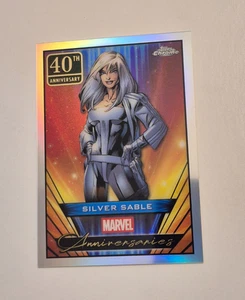 2025 Topps Chrome Marvel Silver Sable Anniversaries #MA-17 40th Anniversary - Picture 1 of 5