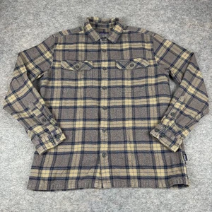 Patagonia Fjord Flannel Button Up Shirt Plaid Organic Cotton 53947 Mens Medium M - Bild 1 von 13