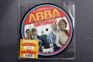 ABBA Waterloo POLYDOR 7-inch Limited Edition, Numbered Picture Disc 9820541! - Picture 1 of 9