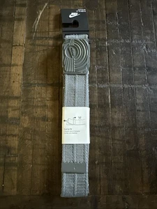 Nike Ropa Deportiva Sólido Cinturón de Red Única Gris Oscuro Estilo Militar Corte a Ajuste 42" - Imagen 1 de 7