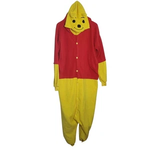 Winnie the Pooh Adult Pajama Costume L Halloween - Picture 1 of 9