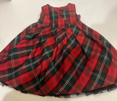 Vestido de vacaciones niñas talla 5 a cuadros con tul George Foto 1 de 4