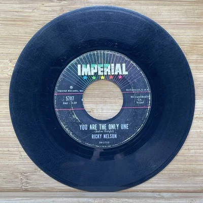 Ricky Nelson - You Are The Only One / Milk Cow Blues 7" Record 45 RPM Imperial - Image 1 of 2