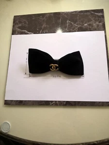 chanel Haarschmuck/Samtschleife schwarz - Bild 1 von 3