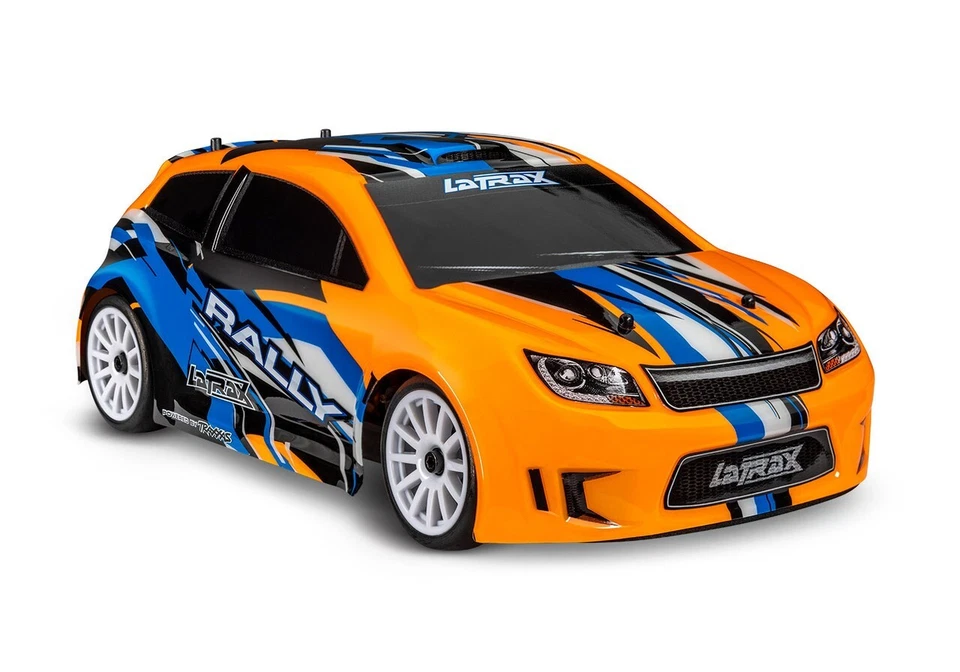 Traxxas Latrax Ford Fiesta ST Replica 4WD Rally OrangeX 1/18 Scale Ready-To-Race - Image 1 of 4