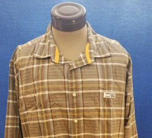Tommy Hilfiger Jeans Button Front Long Sleeve Shirt Multi Color Plaid Size XL - Picture 1 of 6