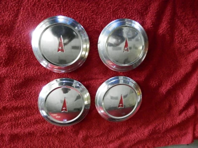 Juego de 4 - Tapas centrales Pontiac 8 tacos??? Grand Prix Bonneville Catalina Foto 1 de 4