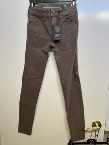 AMERICAN EAGLE AERO SATEEN-POWER FIT360 SUPER STRTCH LOW RISE JEGGING JEANS NWT - Picture 1 of 12