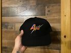 AME Snapback Hat VTG Cap Lightning Strike USA Made Adult Mens Cap Black Colorful