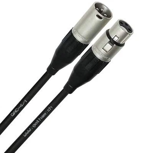 8 Meter - Gotham GAC-4/1 Male To Female Microphone Cable With Amphenol Silver - Picture 1 of 8