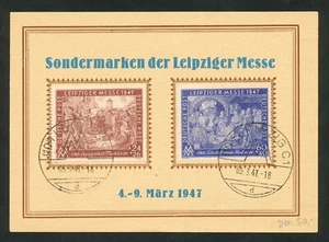 Geallieerde bezetting 941 - 942 op kaart met eerstedagstempel - Picture 1 of 2