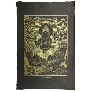 Poster Religiöse Motivposter handprinted Lokta-Papier Lord Ganesh - Picture 1 of 2