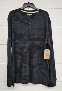 Frye and Co. Black-Gray Combo Camo Men's Long Sleeve Shirt Size XXL - Picture 1 of 8
