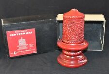 VTG 50s red Holt Howard Renaissance Centerpiece Candle & pedestal candle holder