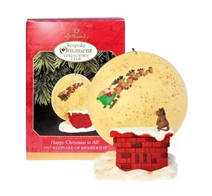 Hallmark Keepsake Ornament 1997 Happy Christmas to All!~New in Box - Picture 1 of 1