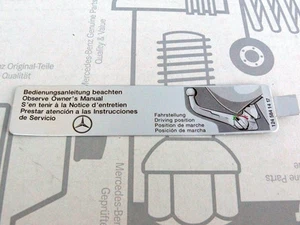 Genuine Mercedes sticker ORIS Trailer hitch for W124 Sedan NOS! - Picture 1 of 1