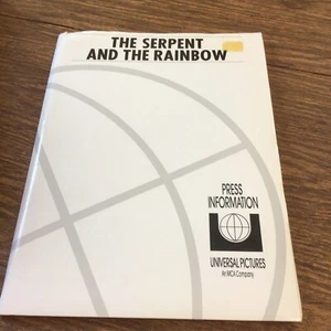 1987 Wes Craven’s The Serpent and the Rainbow Press information Kit RARE!!! - Picture 1 of 7
