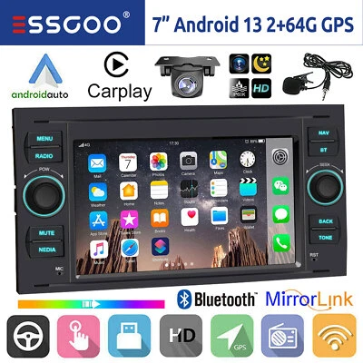 2+64G Android 14 Autoradio Carplay GPS KAM Für Ford Focus Galaxy Transit C S Max - Bild 1 von 4